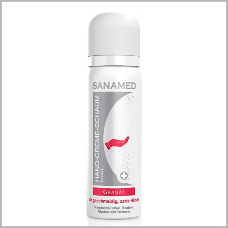 Фото - Крем - пенка SANAMED ГРАНАТ смягчающий и успокаивающий уход для рук