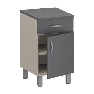 Фото - Тумба медицинская с распашной дверкой и выдвижным ящиком, М-ТК (УДСП)