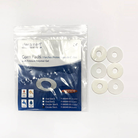 Мозольные подушечки - круглые Fresco Deramed Corn Pads Round (L, 6 шт. (F-00049-04Z))