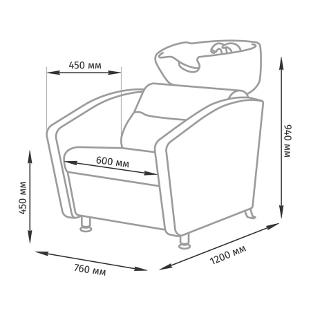 Фото - Комплект Тера (кресло+мойка)