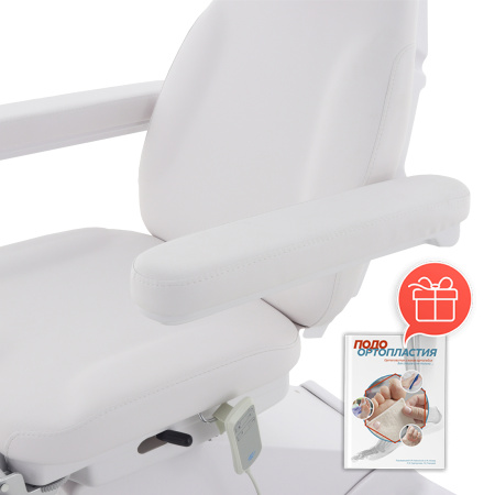 Фото - Педикюрное кресло электрическое MED-MOS ММКП-3 (КО-195DP) с ножной педалью и пультом управления (Массажное кресло)