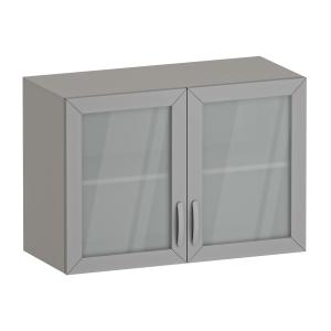 Фото - Шкаф медицинский навесной со стеклянными дверками, М-ШНс-80 (УЛДСП)