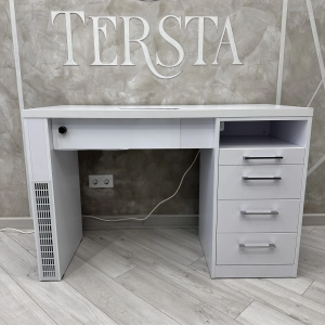 Фото - Маникюрный стол Tersta со встроенной вытяжкой (пылесосом) с тумбой