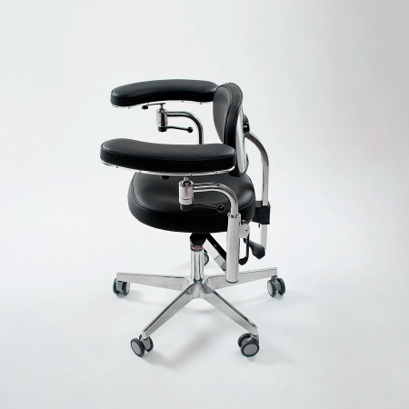 Фото - Стул микроскописта ЭКСПОРТ с полукруглыми локтями (MedErgo-780)