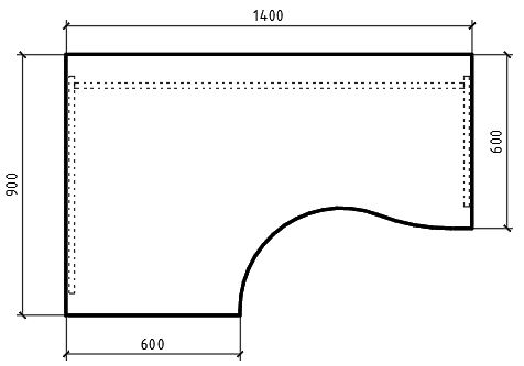 Фото - Офисный стол К.132