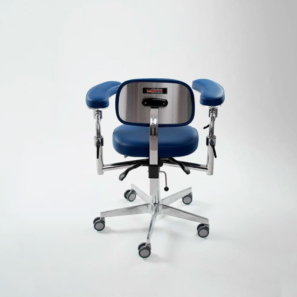 Фото - Стул микроскописта ЭЛИТ ПЛЮС с полукруглыми локтями (MedErgo-786)