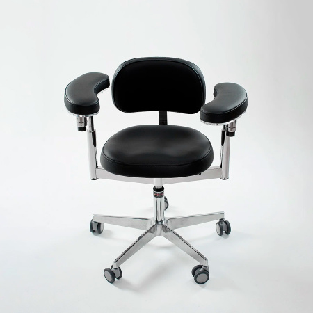 Фото - Стул микроскописта ЭКСПОРТ с полукруглыми локтями (MedErgo-780)