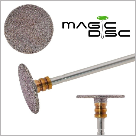 Алмазно-гранатовая фреза диск ПРО Magic bits для счищения кератоза (Алмазно-гранатовая фреза диск ПРО, 15 мм, мягкий (ШлиД15ПРО))