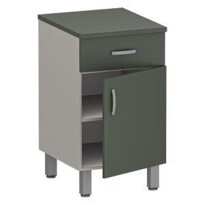 Фото - Тумба медицинская с распашной дверкой и выдвижным ящиком, М-ТК (УЛДСП)