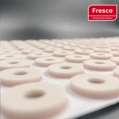 Пластырь-разгрузка в форме круга ROUND CUSHIONS, на двухслойной пенолатексной основе, розовый-беже (S - 153 шт. упак F-00023-98)