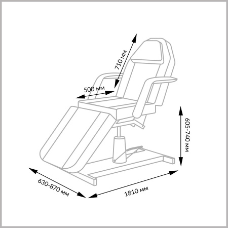 Фото - Косметологическое кресло МД-319 (гидравлика)