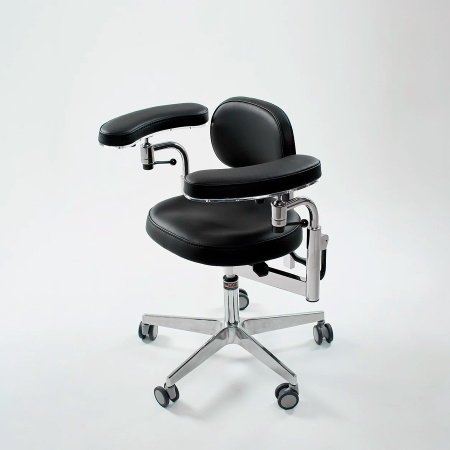 Фото - Стул микроскописта ЭКСПОРТ с полукруглыми локтями (MedErgo-780)