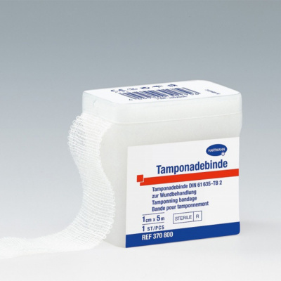 Tamponadebinde (Тампонадебайнд), тампонадный бинт стерильный (1 шт/уп) (1 см х 5 м (3708000))