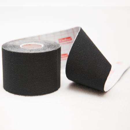 Кинезио тейп классический K50, 100% хлопок (5см х 5м) (Черный (K50))