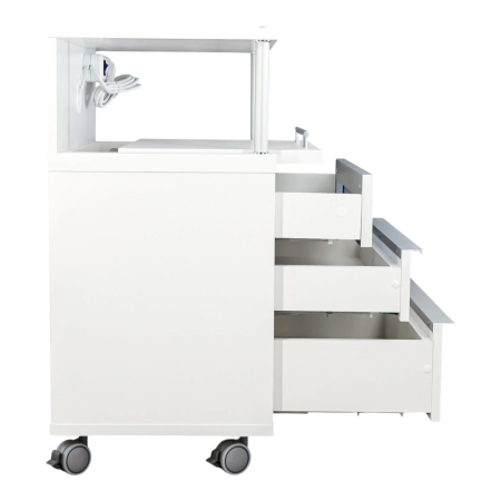 Фото - Тумба педикюрная Хайтек 600 с УФ, с выдвижной полкой