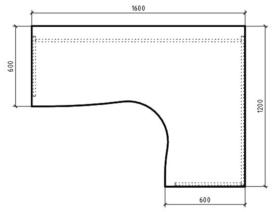 Фото - Офисный стол К.125