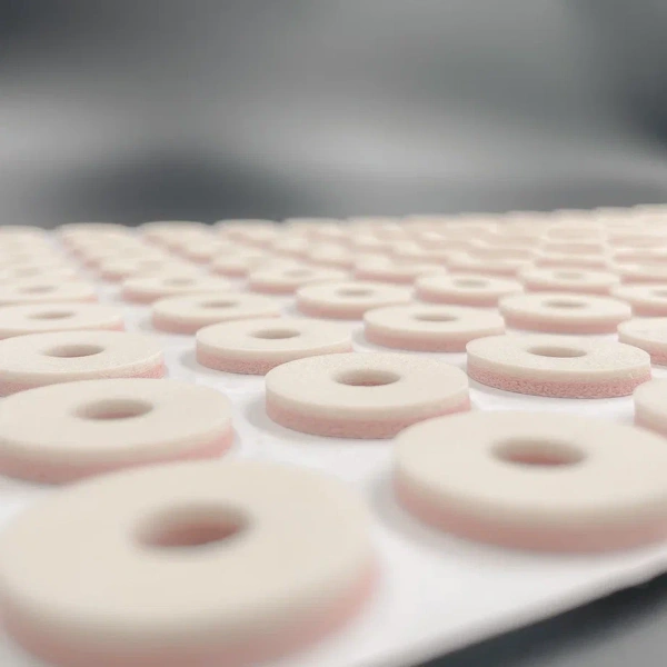 Пластырь-разгрузка в форме круга ROUND CUSHIONS, на двухслойной пенолатексной основе, розовый-беже (S - 153 шт. упак F-00023-98)