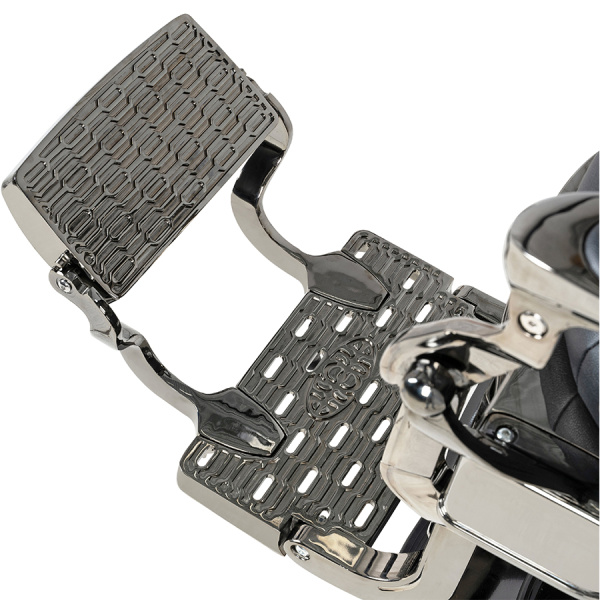 Фото - Парикмахерское кресло Барбер МД-9118, каркас тонированный хром