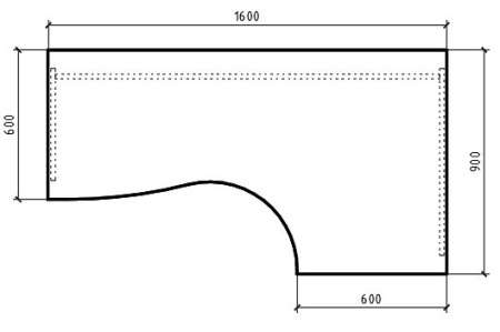 Фото - Офисный стол К.123