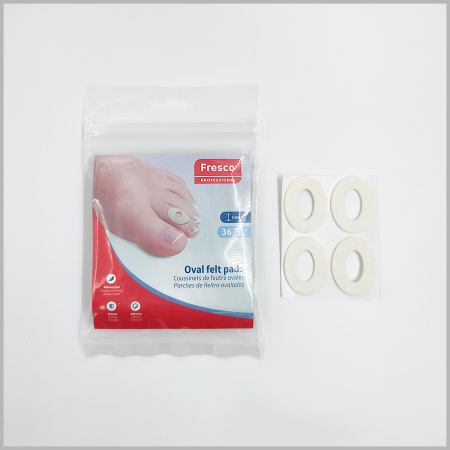 Фото - Пластырь - разгрузка Fresco Oval felt pads - овал, 50% шерсть (36 шт)